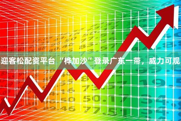 迎客松配资平台 “桦加沙”登录广东一带，威力可观