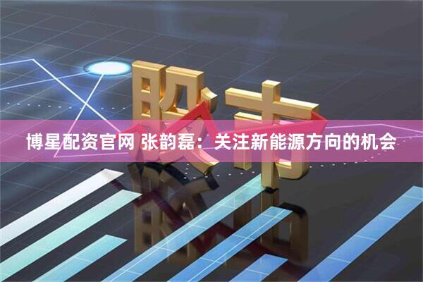 博星配资官网 张韵磊：关注新能源方向的机会